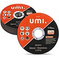 Umi. by Amazon- Discos de Corte- 20 Pedazos- 115 mm x 1.2 mm x 22 mm- para Metal y INOX